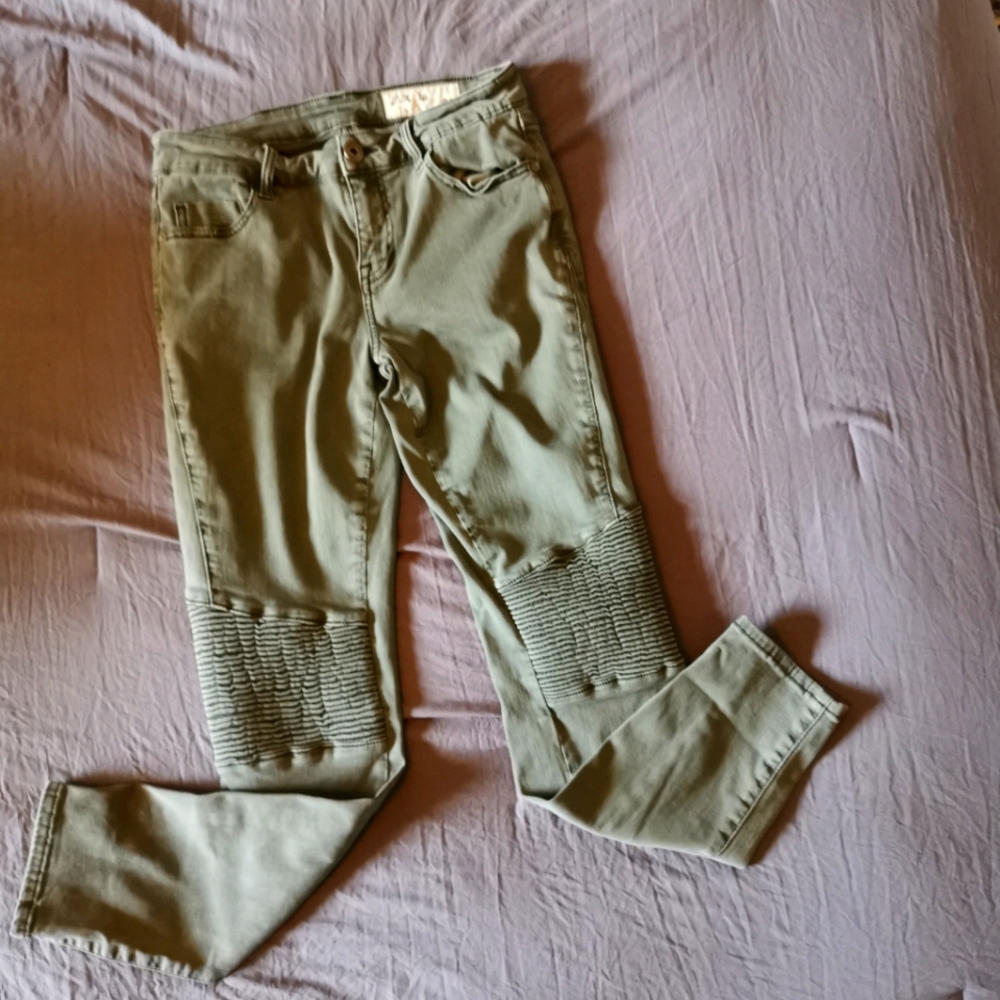 COPY - Pistola Mid Rise Skinny Ribbed Moto Jeans 28